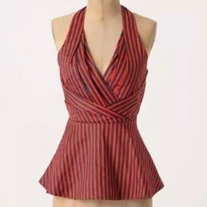 Odille Melosa Halter Top Anthropologie Sz 8